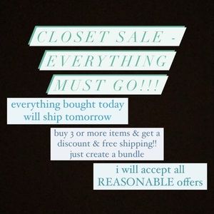 LAST DAY FOR ALL LISTINGS